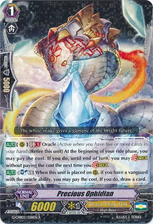 Precious Ophidian G CHB02 026EN Rare R G Character Booster 2 We Are Trinity Dragon Singles Precious Ophidian G CHB02 026EN Rare R G Character Booster 2 We Are Trinity Dragon Singles