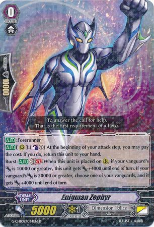 Enigman Zephyr G CHB02 034EN Rare R G Character Booster 2 We Are Trinity Dragon Singles Enigman Zephyr G CHB02 034EN Rare R G Character Booster 2 We Are Trinity Dragon Singles