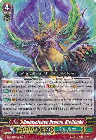 Omniscience Dragon Kieltimka G CHB02 036EN Rare R G Character Booster 2 We Are Trinity Dragon Singles Omniscience Dragon Kieltimka G CHB02 036EN Rare R G Character Booster 2 We Are Trinity Dragon Singles