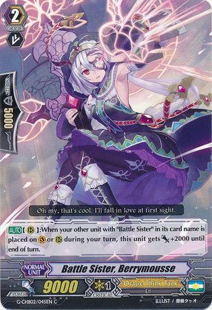 Battle Sister Berrymousse G CHB02 045EN Common C Battle Sister Berrymousse G CHB02 045EN Common C