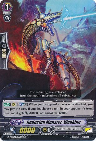 Reducing Monster Weaking G CHB02 060EN Common C Reducing Monster Weaking G CHB02 060EN Common C