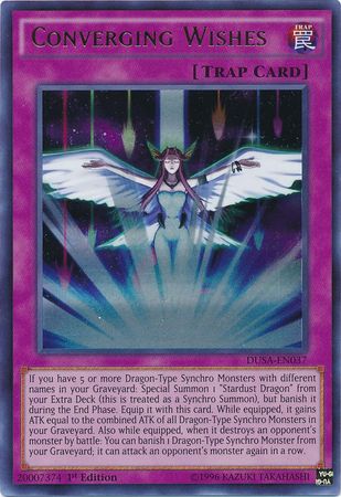 Converging Wishes DUSA EN037 Ultra Rare 1st Edition Converging Wishes DUSA EN037 Ultra Rare 1st Edition