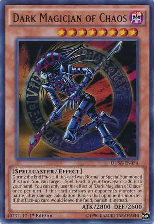 Dark Magician of Chaos Ultra Rare  Yugioh Card YGLD-ENC02 