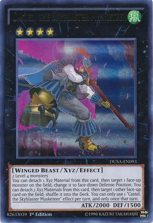Castel Gold Rare the Skyblaster Musketeer PGL3-EN076 1st Edition 
