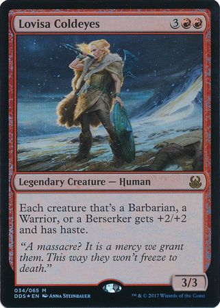 Lovisa Coldeyes Foil 34 65 Duel Decks Mind vs Might Singles Lovisa Coldeyes Foil 34 65 Duel Decks Mind vs Might Singles