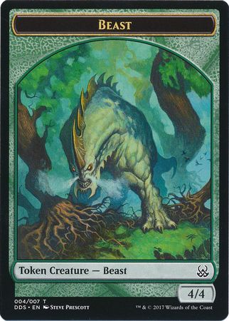 Beast Token 004 DDS Duel Decks Mind vs Might Singles Beast Token 004 DDS Duel Decks Mind vs Might Singles