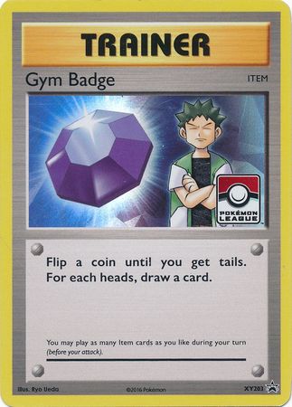 Gym Badge XY209 Pokemon League Promo NM Card TCG Blaine Volcano Badge