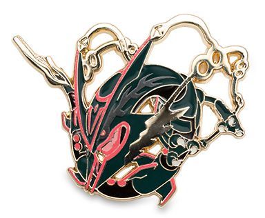 Pokemon Official Pin - Mega Rayquaza Shiny - Lapel Pins & Brooches