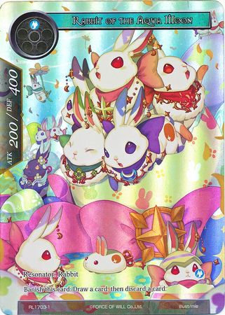 Rabbit of the Aqua Moon RL1703 1 Full Art Promo Force of Will Promos Rabbit of the Aqua Moon RL1703 1 Full Art Promo Force of Will Promos