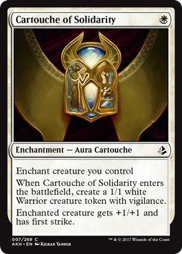 Cartouche of Solidarity 007 269 Amonkhet Singles Cartouche of Solidarity 007 269 Amonkhet Singles