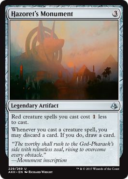 Hazoret s Monument 229 269 Amonkhet Singles Hazoret s Monument 229 269 Amonkhet Singles