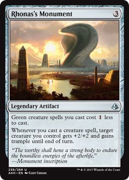 Rhonas s Monument 236 269 Amonkhet Singles Rhonas s Monument 236 269 Amonkhet Singles
