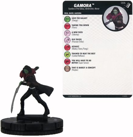 Gamora 006 Guardians of the Galaxy Vol 2 Gravity Feed Marvel Heroclix Gamora 006 Guardians of the Galaxy Vol 2 Gravity Feed Marvel Heroclix