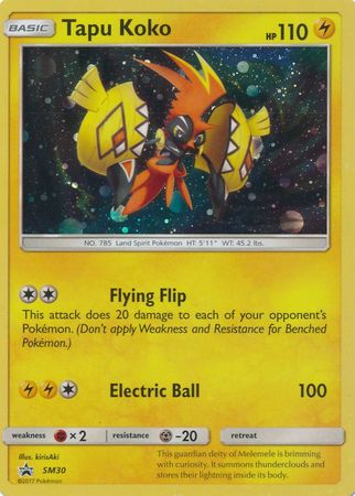  Tapu Koko Pokemon Card