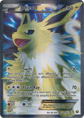 Jolteon Ex 28a83 Full Art Promo Pokemon Xy Promos Pokemon