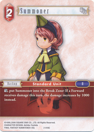 Summoner 2 018C Common Opus II Collection Singles Summoner 2 018C Common Opus II Collection Singles