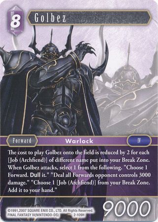 Golbez 2 109H Hero Opus II Collection Singles Golbez 2 109H Hero Opus II Collection Singles