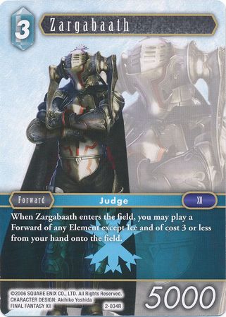 Zargabaath 2 034R Rare Zargabaath 2 034R Rare