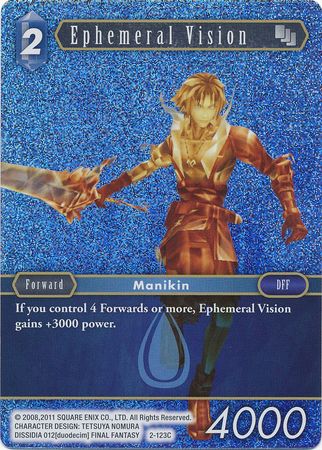 Ephemeral Vision 2 123C Common Foil Opus II Collection Foil Singles Ephemeral Vision 2 123C Common Foil Opus II Collection Foil Singles