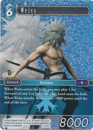 Weiss 2 025H Hero Foil Opus II Collection Foil Singles Weiss 2 025H Hero Foil Opus II Collection Foil Singles