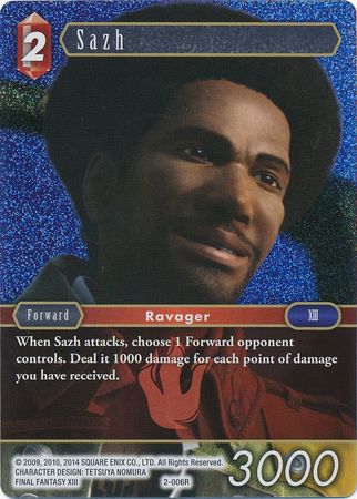 Sazh 2 006R Rare Foil Opus II Collection Foil Singles Sazh 2 006R Rare Foil Opus II Collection Foil Singles