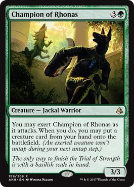 Champion of Rhonas 159 269 Amonkhet Singles Champion of Rhonas 159 269 Amonkhet Singles