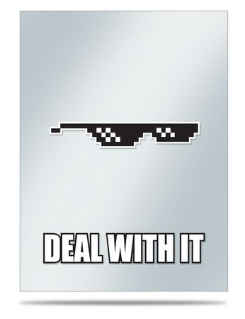Ultra Pro Memes Deal With It 50ct Standard Sized Printed Sleeve Covers UP84578 Sleeves Ultra Pro Memes Deal With It 50ct Standard Sized Printed Sleeve Covers UP84578 Sleeves