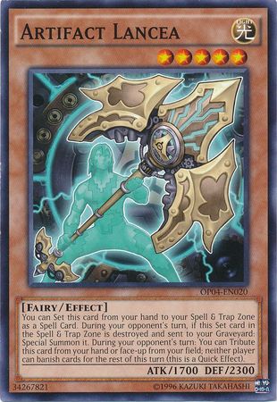 Artifact Lancea OP04 EN020 Common OTS Tournament Pack 4 OP04 Artifact Lancea OP04 EN020 Common OTS Tournament Pack 4 OP04