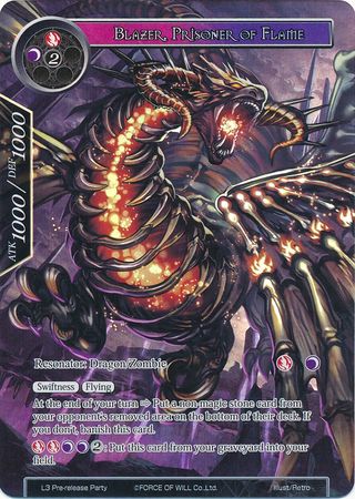Blazer Prisoner of Flame L3 Pre release Party Full Art Promo Force of Will Promos Blazer Prisoner of Flame L3 Pre release Party Full Art Promo Force of Will Promos