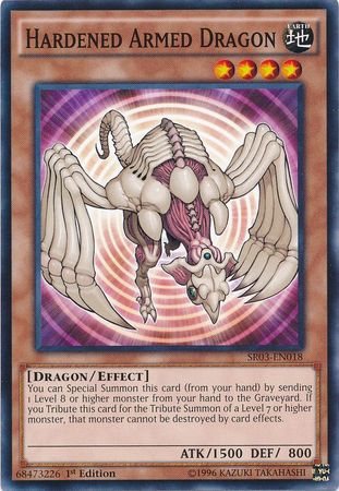 Hardened Armed Dragon SR03 EN018 Common 1st Edition Hardened Armed Dragon SR03 EN018 Common 1st Edition