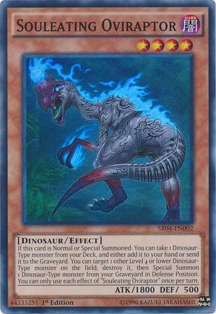 Souleating Oviraptor SR04 EN002 Super Rare 1st Edition Souleating Oviraptor SR04 EN002 Super Rare 1st Edition