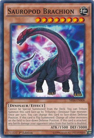 Sauropod Brachion SR04 EN008 Common 1st Edition Sauropod Brachion SR04 EN008 Common 1st Edition
