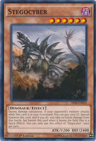 Stegocyber SR04 EN016 Common 1st Edition Structure Deck Dinosmasher s Fury 1st Edition Singles Stegocyber SR04 EN016 Common 1st Edition Structure Deck Dinosmasher s Fury 1st Edition Singles