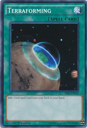 Terraforming SR04 EN029 Common 1st Edition Structure Deck Dinosmasher s Fury 1st Edition Singles Terraforming SR04 EN029 Common 1st Edition Structure Deck Dinosmasher s Fury 1st Edition Singles