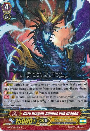 Dark Dragon Animus Pile Dragon G BT10 025EN Rare R Dark Dragon Animus Pile Dragon G BT10 025EN Rare R