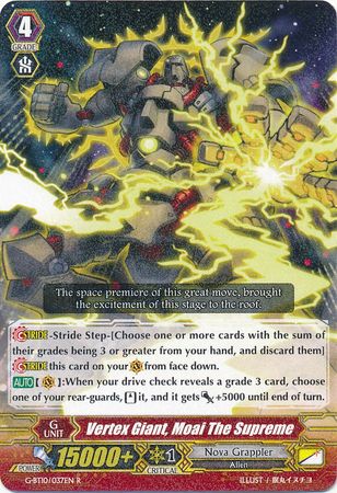 Vertex Giant Moai the Supreme G BT10 037EN Rare R G Booster Set 10 Raging Clash of the Blade Fangs Singles Vertex Giant Moai the Supreme G BT10 037EN Rare R G Booster Set 10 Raging Clash of the Blade Fangs Singles