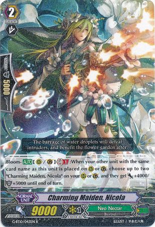 Charming Maiden Nicola G BT10 043EN Rare R Charming Maiden Nicola G BT10 043EN Rare R