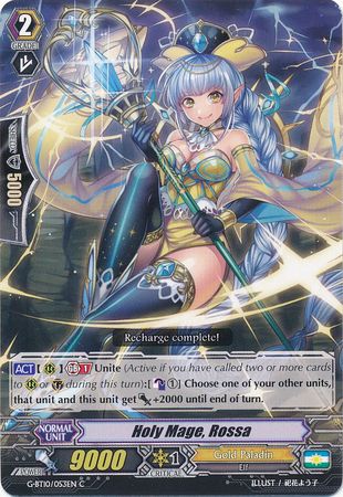 Holy Mage Rossa G BT10 053EN Common C G Booster Set 10 Raging Clash of the Blade Fangs Singles Holy Mage Rossa G BT10 053EN Common C G Booster Set 10 Raging Clash of the Blade Fangs Singles