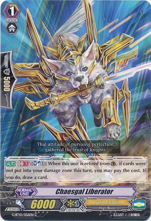 Chaesgal Liberator G BT10 056EN Common C Chaesgal Liberator G BT10 056EN Common C