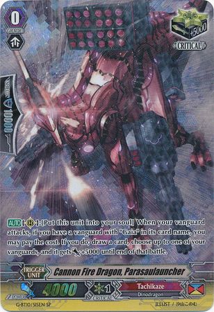 Cannon Fire Dragon Parasaulauncher G BT10 S15EN Special Parallel SP Cannon Fire Dragon Parasaulauncher G BT10 S15EN Special Parallel SP