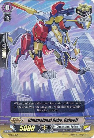 Dimensional Robo Daiwolf PR 0354EN Promo Cardfight Vanguard Promos Dimensional Robo Daiwolf PR 0354EN Promo Cardfight Vanguard Promos