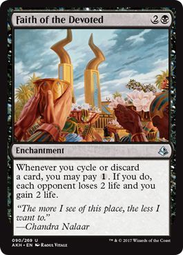 090//269 - Amonkhet 4 x Faith of the Devoted Uncommon
