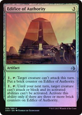 Edifice of Authority 226 269 Foil Amonkhet Foil Singles Edifice of Authority 226 269 Foil Amonkhet Foil Singles