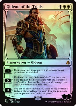 Gideon of the Trials 014 269 Foil Amonkhet Foil Singles Gideon of the Trials 014 269 Foil Amonkhet Foil Singles
