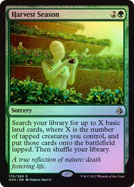 Harvest Season 170 269 Foil Amonkhet Foil Singles Harvest Season 170 269 Foil Amonkhet Foil Singles