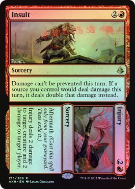 Insult Injury 213 269 Foil Amonkhet Foil Singles Insult Injury 213 269 Foil Amonkhet Foil Singles
