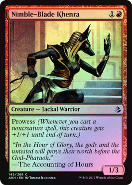 Nimble Blade Khenra 145 269 Foil Amonkhet Foil Singles Nimble Blade Khenra 145 269 Foil Amonkhet Foil Singles