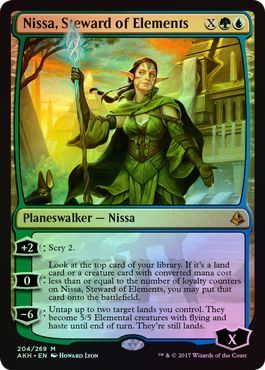 Nissa Steward of Elements 204 269 Foil Nissa Steward of Elements 204 269 Foil