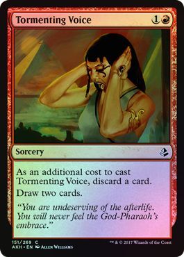Tormenting Voice Foil 151 269 Amonkhet Foil Singles Tormenting Voice Foil 151 269 Amonkhet Foil Singles