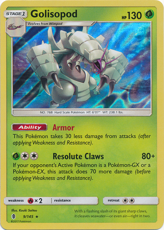 Golisopod 9 145 Holo Rare Golisopod 9 145 Holo Rare